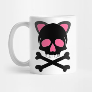 Skull with Cat Ears Mug